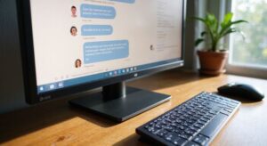 Screenshot van een ondersteunende online chatroom voor transgender personen