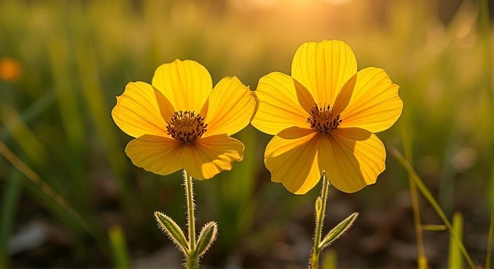 Twee bloemen symboliseren de contrasten tussen biologische geslachten en genderidentiteit