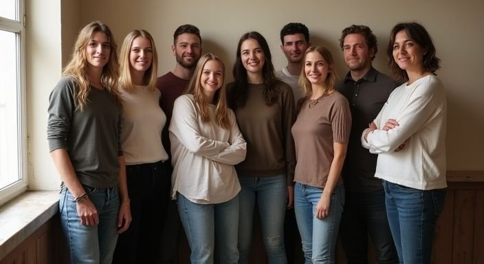 Een diverse groep transgender individuen toont solidariteit en gemeenschap