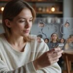 Dating voor shemales: Het complete overzicht van transgender datingwebsites Een persoon in een café bekijkt transgender datingprofielen op een scherm