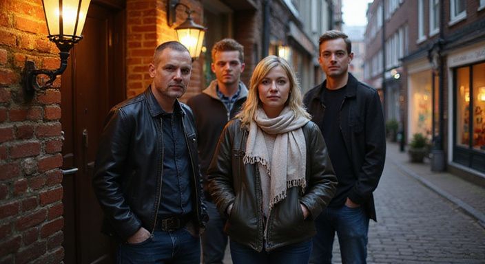 Groep transgender personen staat buiten een populaire club in Groningen.