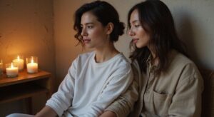 Een vertrouwelijk gesprek tussen een trans vrouw en haar cliënt